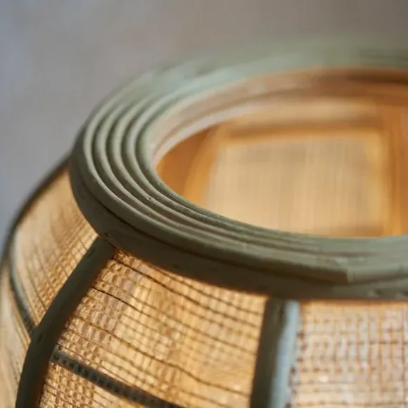 Table Lamp with In-Line Switch - Natural, Bamboo