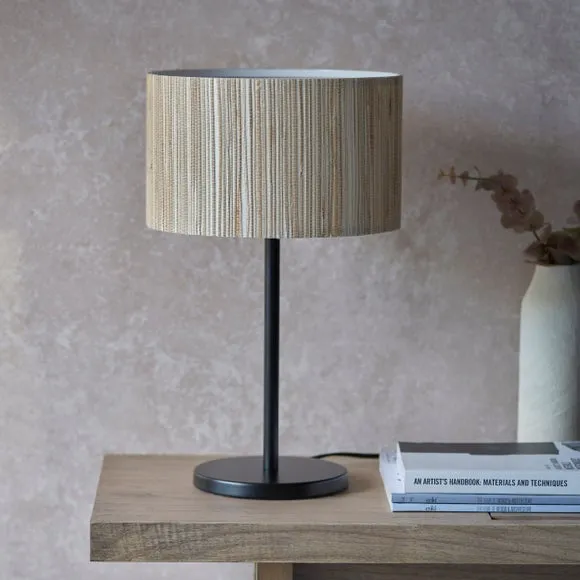 Table Lamp with In-Line Switch - Natural, Seagrass