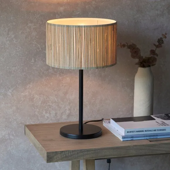 Table Lamp with In-Line Switch - Natural, Seagrass