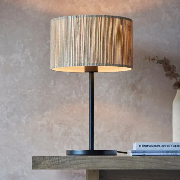 Table Lamp with In-Line Switch - Natural, Seagrass