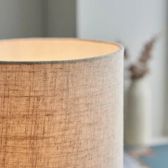 Table Lamp with In-Line Switch - Natural, Wood