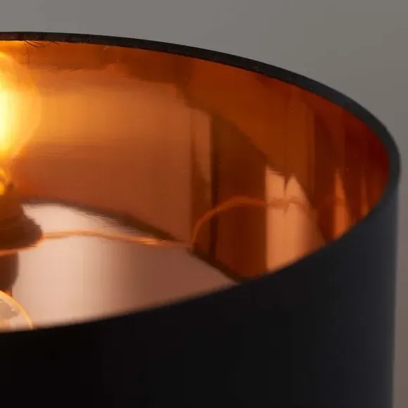 Table Lamp with Inline Switch - Copper, Metal
