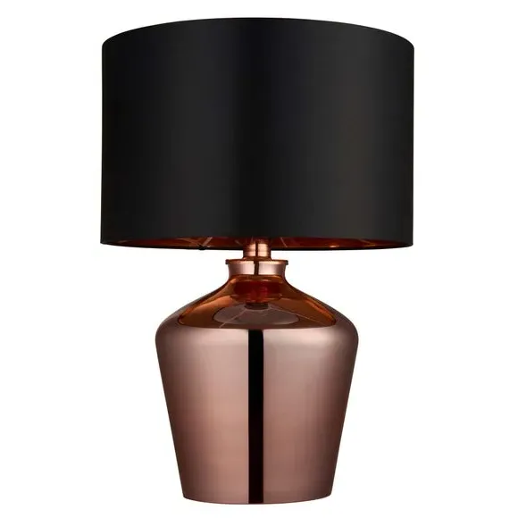 Table Lamp with Inline Switch - Copper, Metal