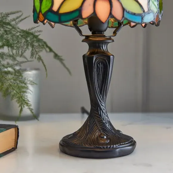 Traditional Table Lamp - Multicolor, Glass