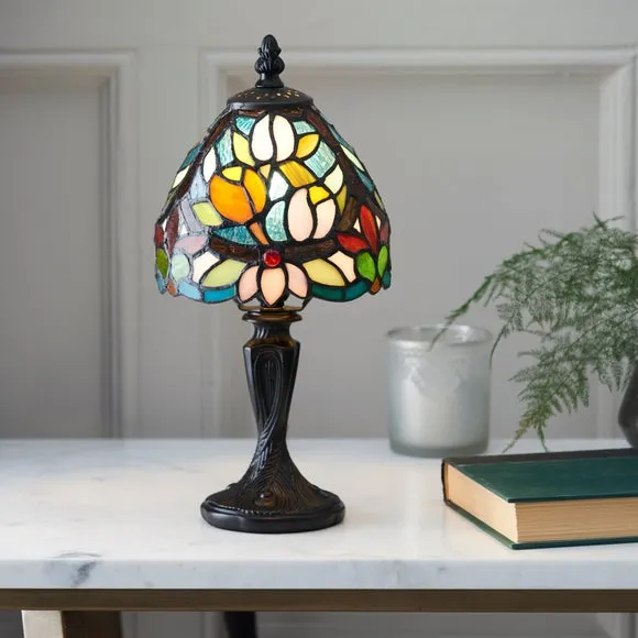 Traditional Table Lamp - Multicolor, Glass image