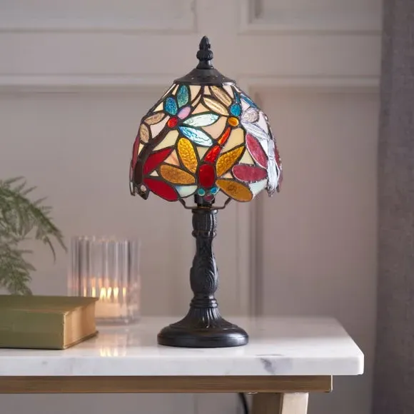 Traditional Table Lamp - Multicolor, Glass image