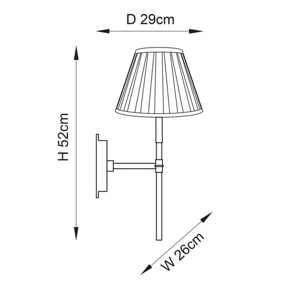 Traditional Wall Light - Nickel
