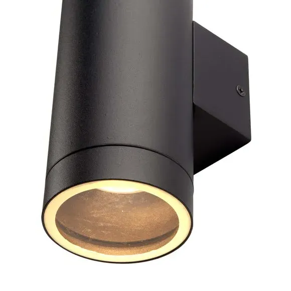 XL Outdoor Wall Light 2-Light - Black, Steel