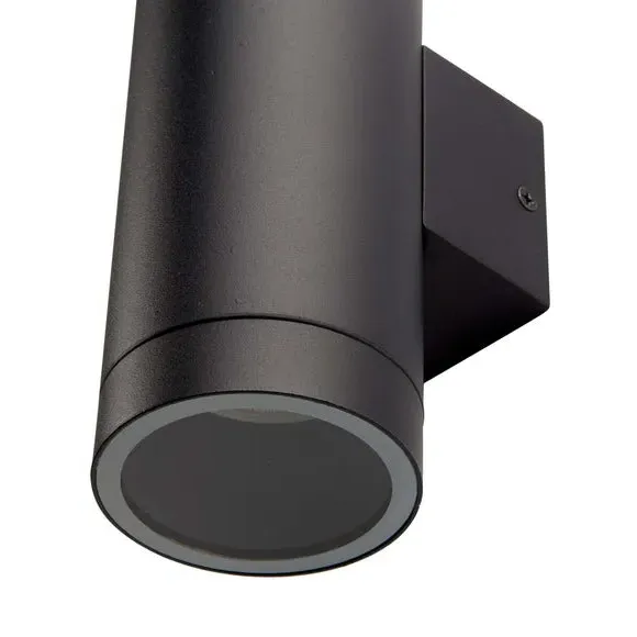XL Outdoor Wall Light 2-Light - Black, Steel