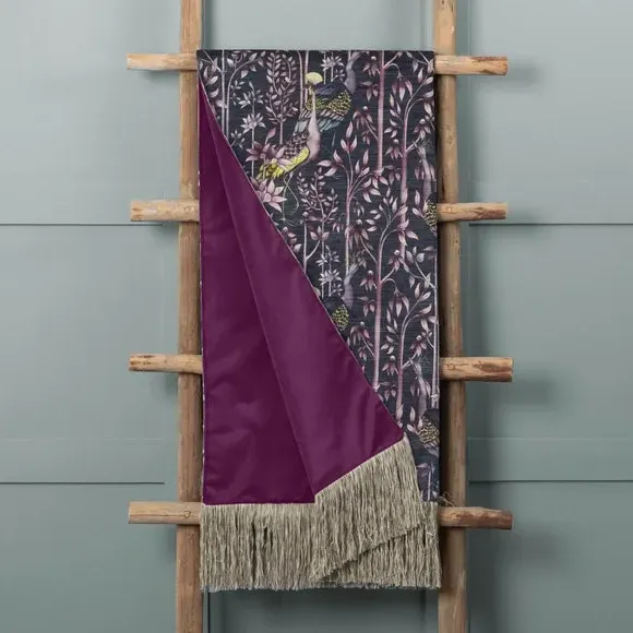 Cotton Throw Blanket Reversible - Pink, Velvet