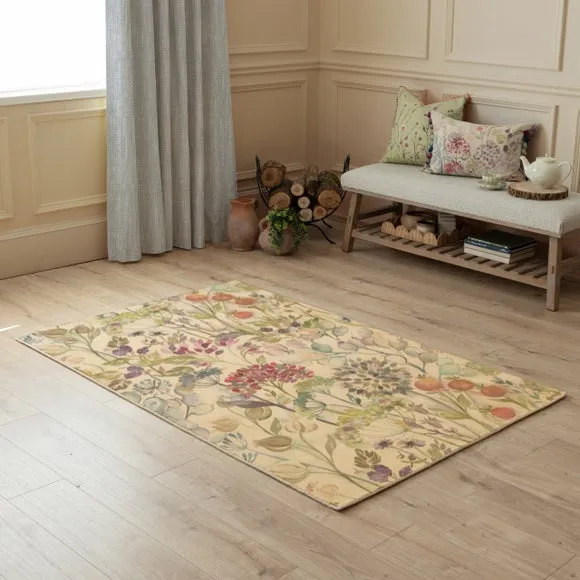 Country Hedgerow Rug - Pink, Wool image