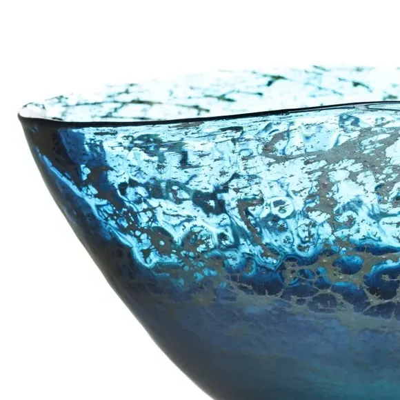 Decorative Bowl Hand Blown - Sapphire, Glass