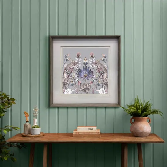 Framed Print Maximalist Design - Violet, Paper image