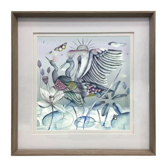 Framed Print with Modern Design - Brown, Willow