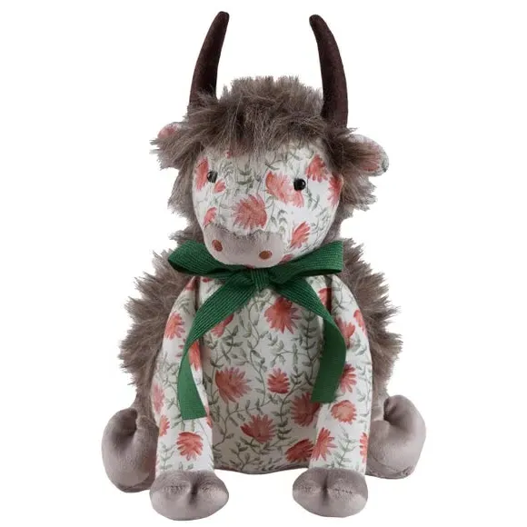 Highland Cow Doorstop - Multicolor, Fabric