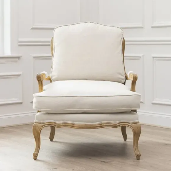 Occasional Chair with Removable Covers - Oak