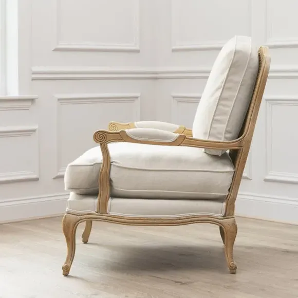 Occasional Chair with Removable Covers - Oak