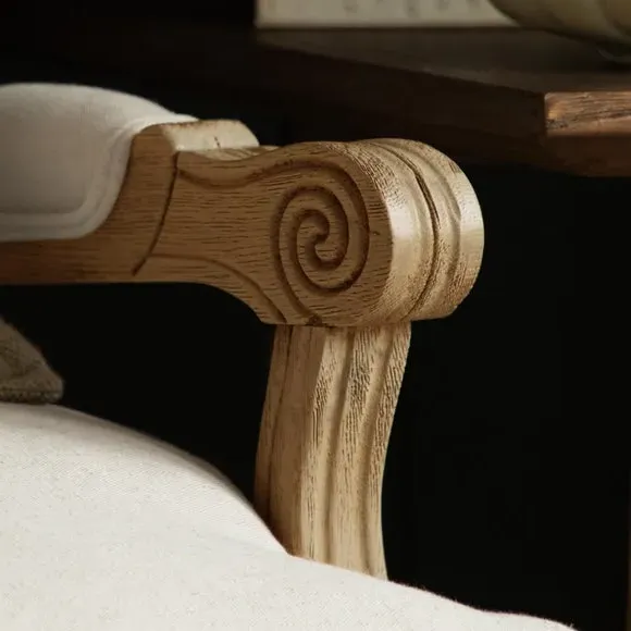 Occasional Chair with Removable Covers - Oak