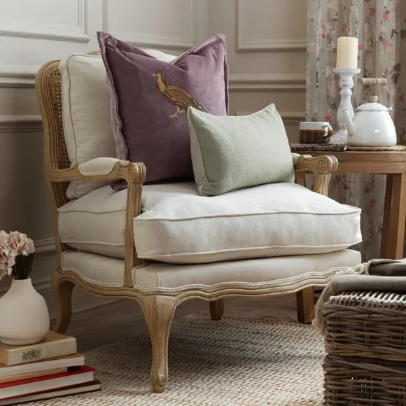 Occasional Chair with Removable Covers - Oak image