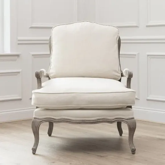 Occasional Chair with Removable Covers - Stone