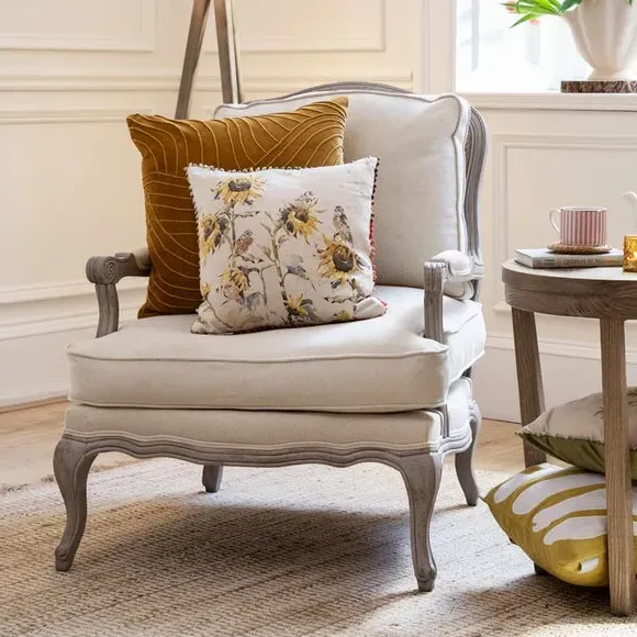Occasional Chair with Removable Covers - Stone
