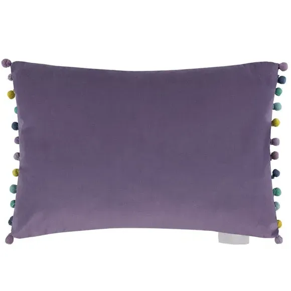 Rectangle Cushion with Animal Design - Purple, Cotton