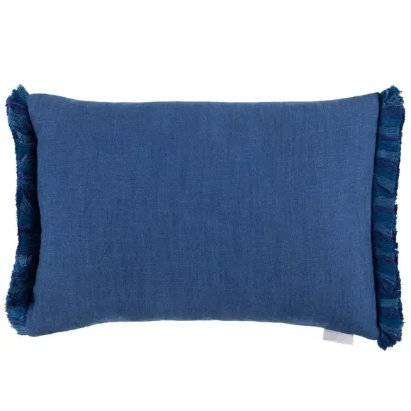 Rectangle Cushion with Zip - Blue, Cotton