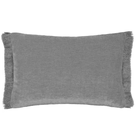 Rectangle Cushion with Zip Closure - Denim, Polyester