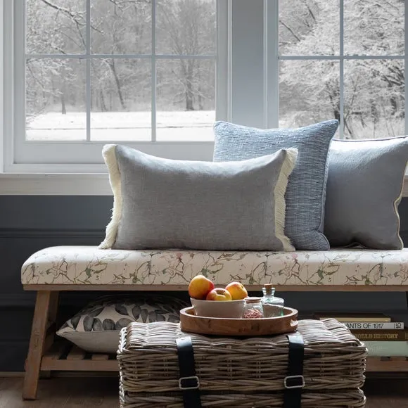 Rectangle Cushion with Zip Closure - Mist, Polyester