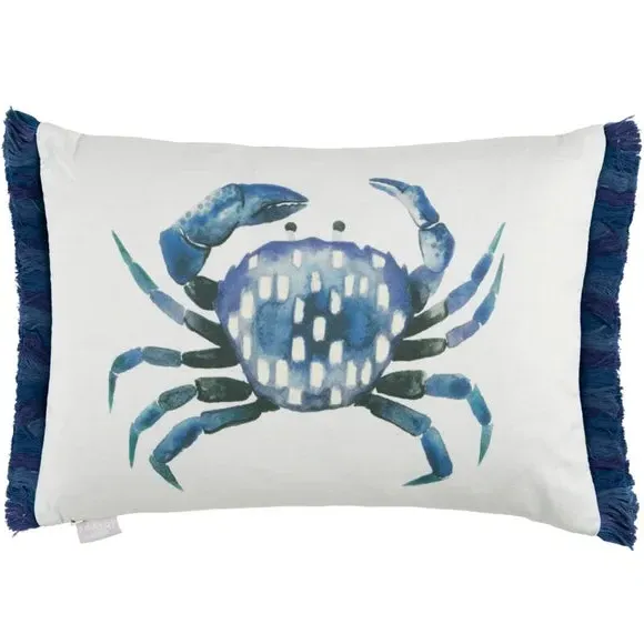 Rectangle Cushion with Zip - Cobalt, Cotton