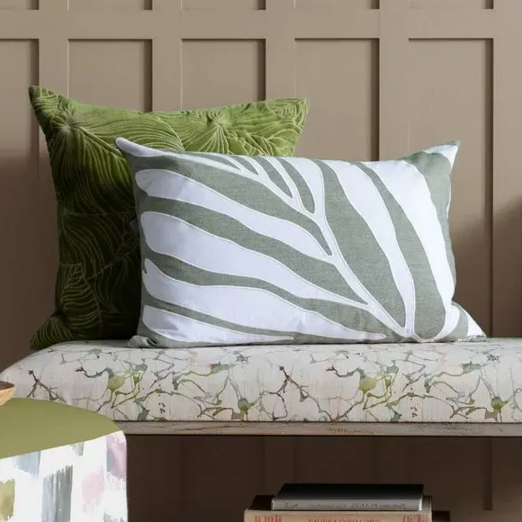 Rectangle Cushion with Zip - Limestone, Cotton