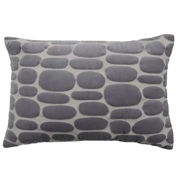 Rectangle Cushion with Zip - Steel, Polyester