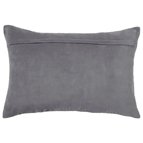 Rectangle Cushion with Zip - Steel, Polyester