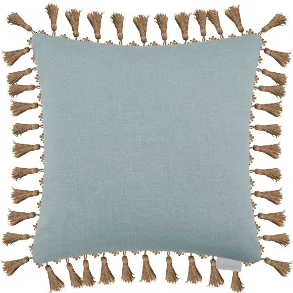 Square Cushion with Zip Closure - Sepia, Velvet