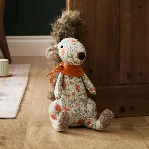 Squirrel Doorstop with Sand Fill - Multicolor image