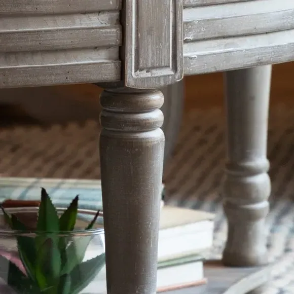 Storage Ottoman with Removable Top - Stone, Fabric