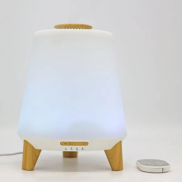 3-in-1 Diffuser with Lamp & Speaker - White