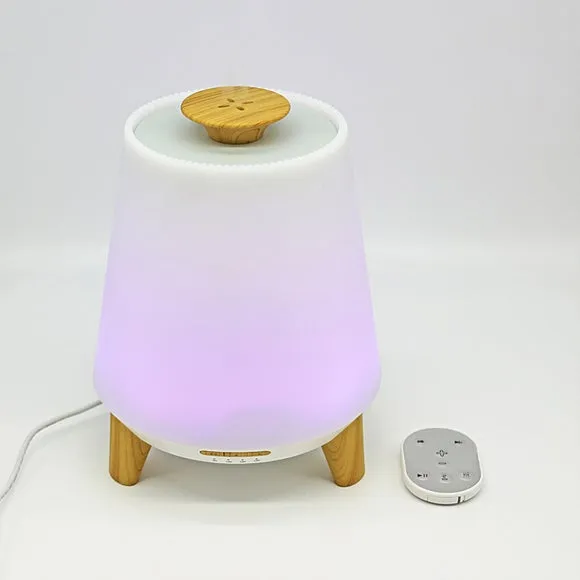 3-in-1 Diffuser with Lamp & Speaker - White
