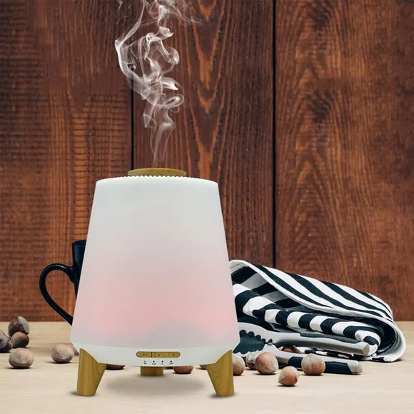 3-in-1 Diffuser with Lamp & Speaker - White