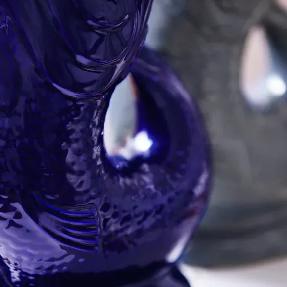 Fish Jug with Glossy Glaze - Blue, Ceramic