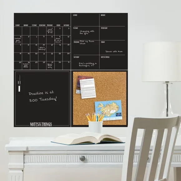 4-Piece Chalkboard Set - Black image