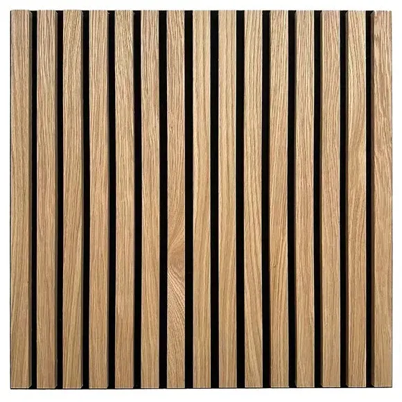 Acoustic Wood Slat Panel Kit - Natural, MDF