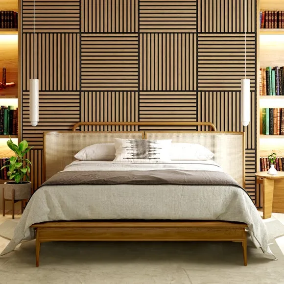 Acoustic Wood Slat Panel Kit - Natural, MDF image