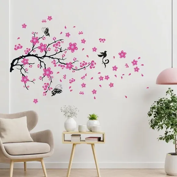 Blossom Tree Wall Stickers - Pink, Vinyl