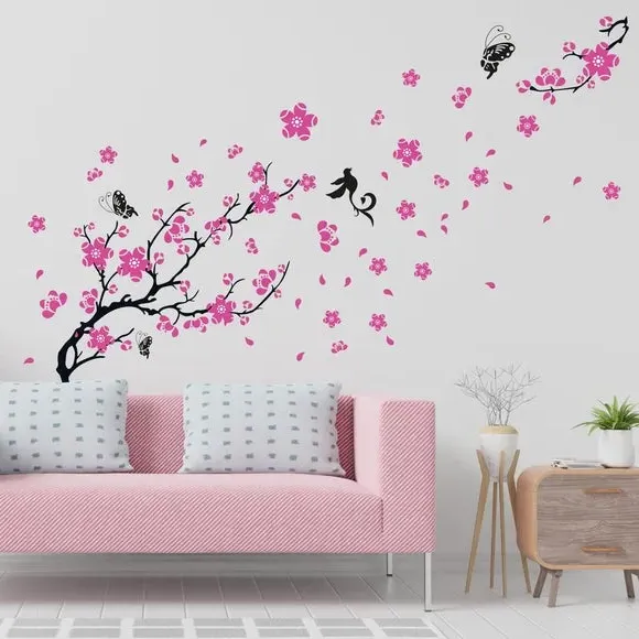 Blossom Tree Wall Stickers - Pink, Vinyl