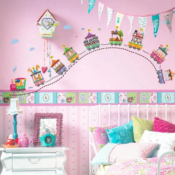 Circus Numbers Wall Stickers - Multicolor, Vinyl image