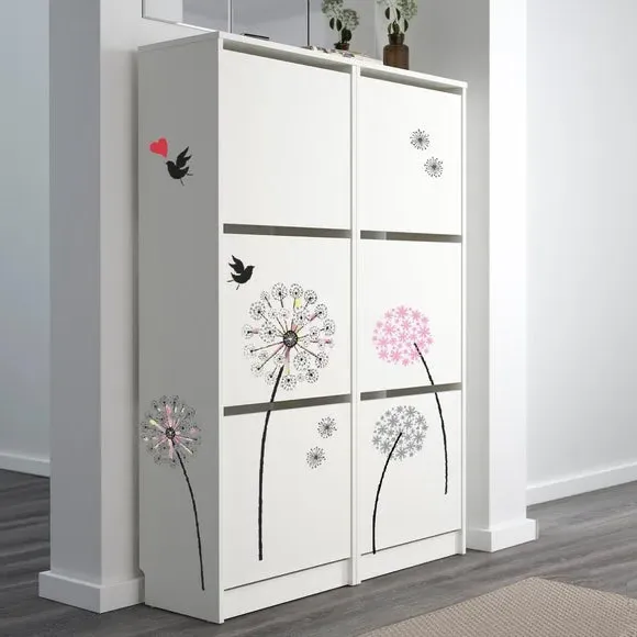 Dandelion Wall Stickers - Pink, Vinyl