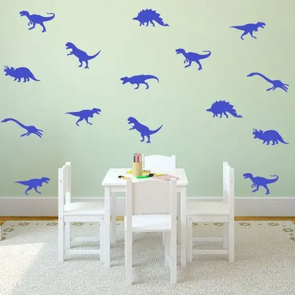 Dinosaur Wall Stickers - Multicolor, Vinyl