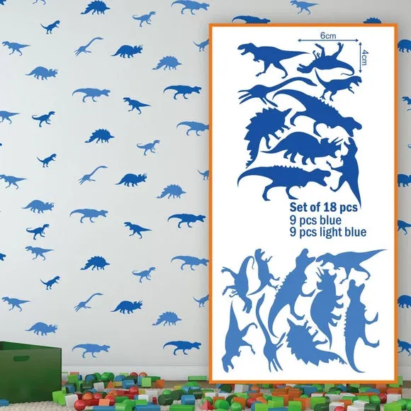 Dinosaur Wall Stickers - Multicolor, Vinyl