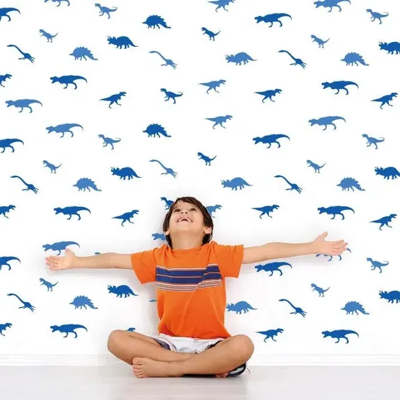 Dinosaur Wall Stickers - Multicolor, Vinyl